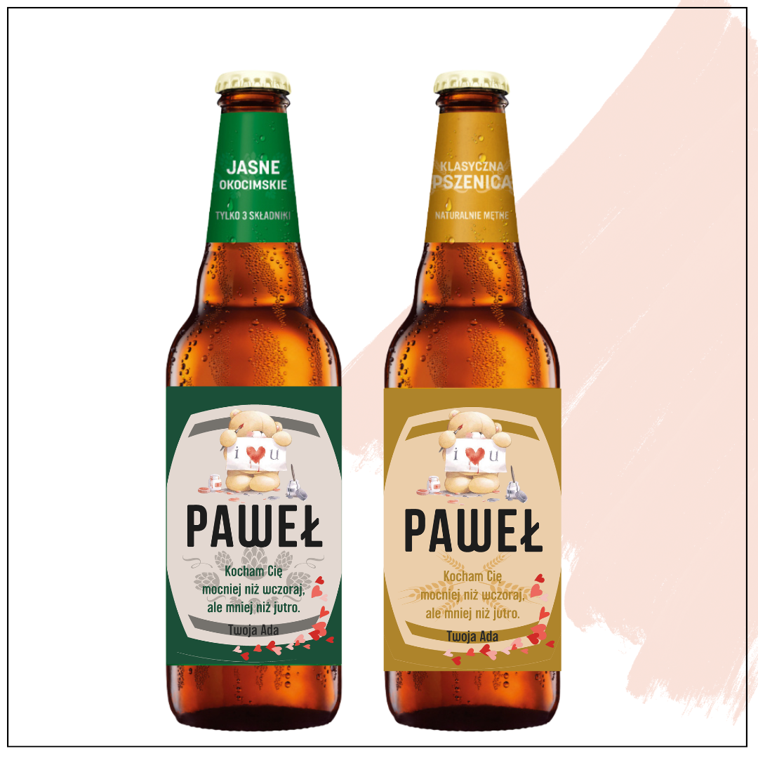 LIEBES BÄR OKOCIM PILS & OKOCIM WEIZEN GESCHENK FÜR IHNFÜR SIE