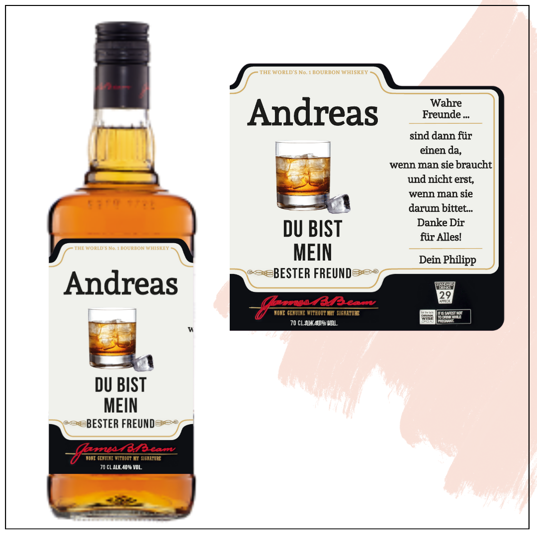 BESTER FREUND JIM BEAM WHITE Geschenk für deen freund