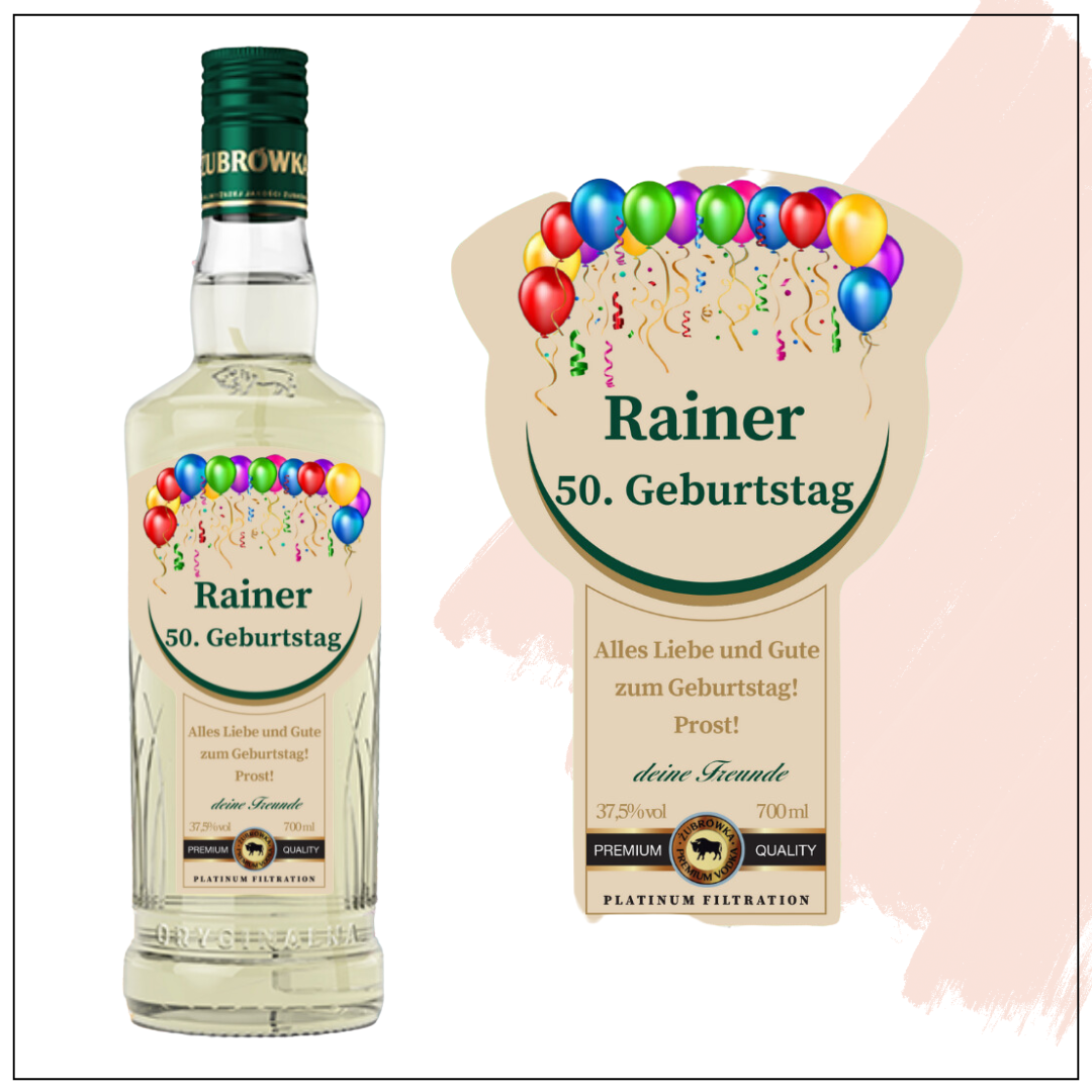 - Geburtstag kafuen Geschenk GRASS VODKA | GEBURTSTAG - Geburtstag ŻUBRÓWKA zum Alkohol online BISON Schenken zum