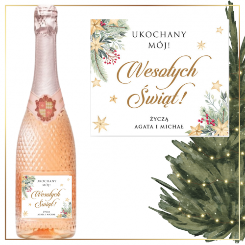 FROHE WEIHNACHTEN CALVET ROSE - Geschenke zu Weihnachten. Personalisierter  Alkohol | online kafuen